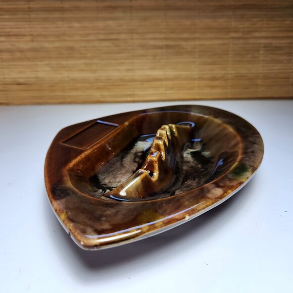 Beauce Pottery Ashtray Quebec Pottery Vintage 1970s 712-A Mid Century Modern - Picture 3 of 10